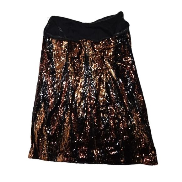 ANTHROPOLOGIE sequined strapless party NYE mini dress plus size 16 - Picture 4 of 13